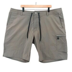 Pelagic Traverse Fishing Board Shorts Mens 44 Grey Nylon Performance Swim Fading